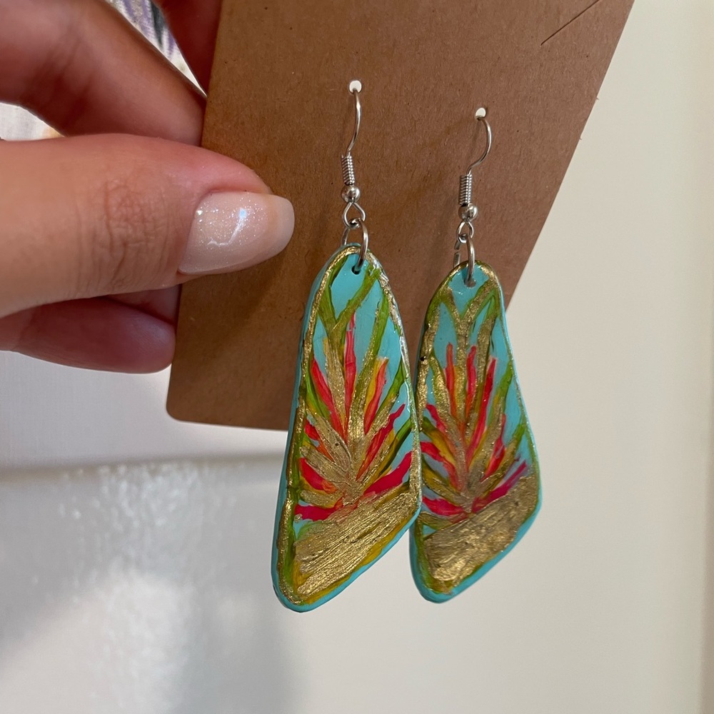 Polymer clay earrings